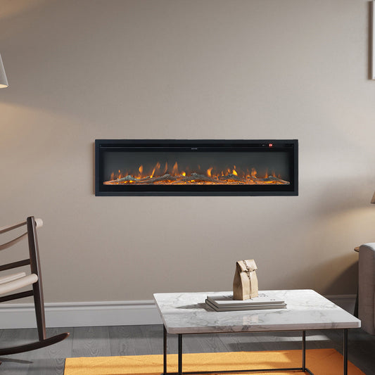 900W/1800W 9 Flame Modern Colors Electric Fireplace with Remote