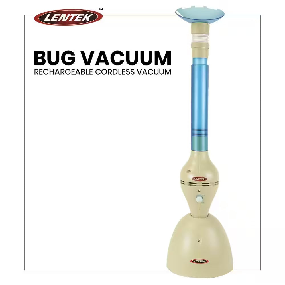 Lentek 9.6V White and Blue Cordless Bug Catcher Handheld Vacuum